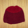 Sparkly Dark Red Knitted Skull Cap