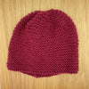 Dark Red Knitted Skull Cap