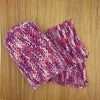 Pink and Purple Knitted Scarf