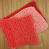 Salmon Gradient Knitted Scarf