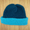 Blue  Sparkly Knitted Skull Cap