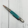 Teal Marbled Pen