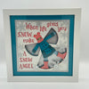 Snow Angel Shadowbox 8x8
