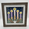 Advent Candles Shadowbox 8x8
