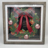 Christmas Plaid Wreath Shadowbox 12x12