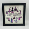 Merry and Bright Purple Shadowbox 8x8