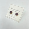 Leather Stud Earrings