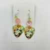 Iris Flowers Guitar Pick Earrings