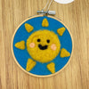 Happy Sun Felted Hoop