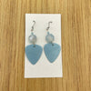 Light Blue Impact Guitar Pick Earrings
