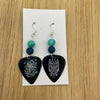 The Truth Is Out There Tribal Guitar Pick Earrings