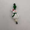 Green Snowman Magnet