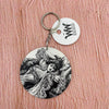 Woman Lithography Keychain