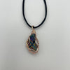 Wire Wrapped Necklace - Iridescent Shard