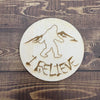 Wood Bigfoot I Believe Magnet