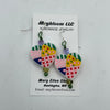 Patchwork Heart Earrings