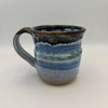 Blue and Brown Striped Mug