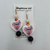 Happy Valentines Day Heart Earrings