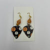 Pumpkin Guitar Pick Earrings