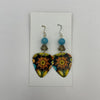 Radial Sea Anemone Guitar Pick Earrings