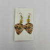Tiger Guitar Pick Earrings