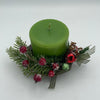 Christmas Candle and Holder