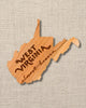 West Virginia Wooden Magnet