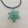 Green & White Glass Necklace 5