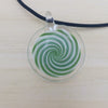 Green & White Glass Necklace 2