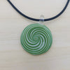 Green & White Glass Necklace 3