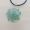 Green & White Glass Necklace 1