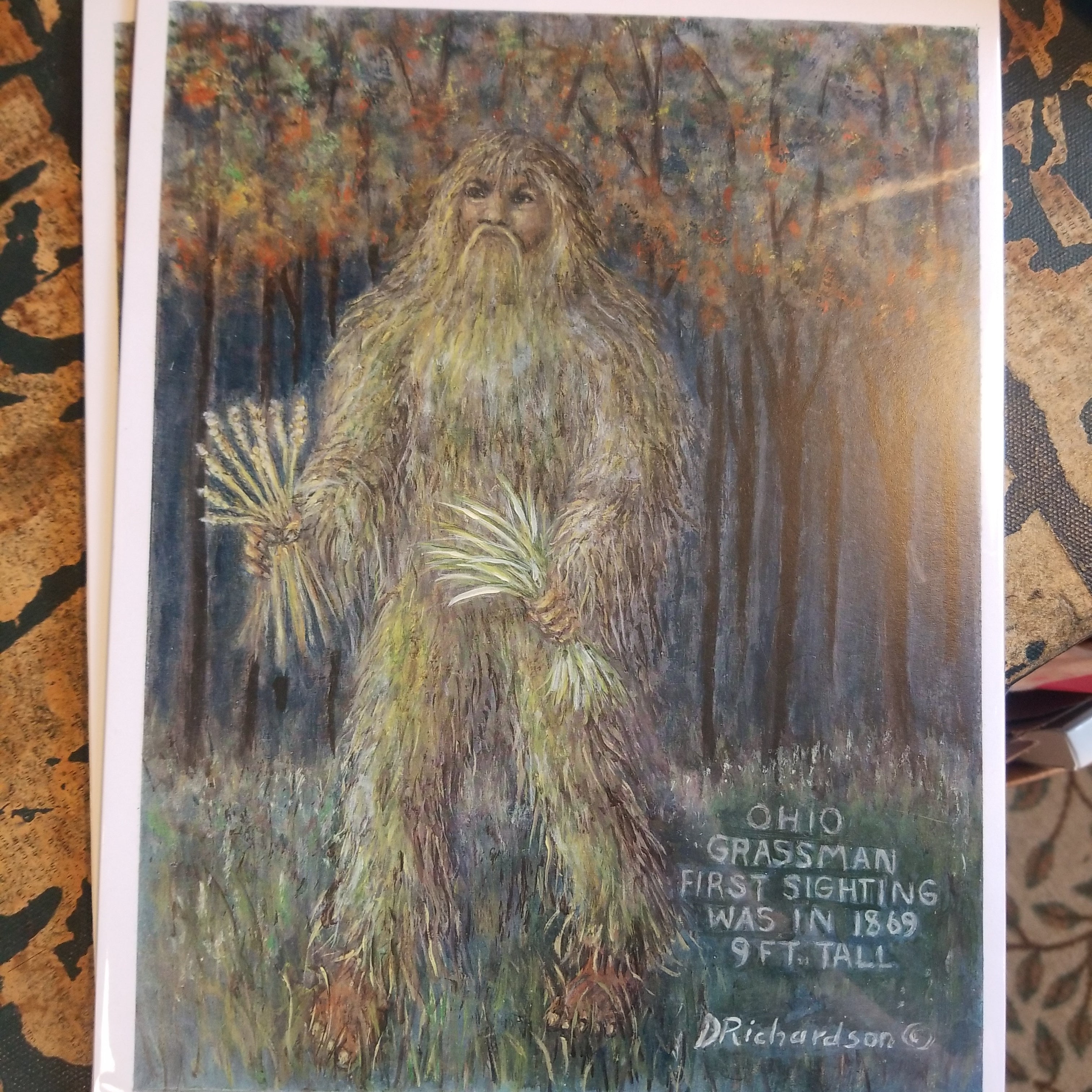 ohio grassman mountain monsters Ohio Grassman Art Print – The Red Caboose