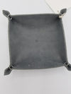 Gray Leather Valet Tray