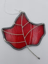 Red Maple Leaf Stained Glass