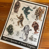 Bigfoot Species of West Virginia - 8 1/2 x 11
