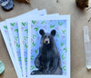 Black Bear Art Print - 4" x 6"