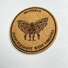 Mothman cork coaster