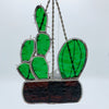 Cacti Hanging Basket Stained Glass