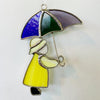 Rainy Days Stained Glass Suncatcher