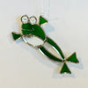Leaping Frog Stained Glass Suncatcher