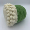 Small Acorn Pillow - Green & White