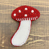 Amanita Mushroom Beaded Pin