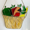 Stained Glass Vegetable Basket Panel