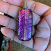 Pink and Gold Dichroic Necklace