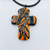 Polymer Clay Necklace- Monarch Cross