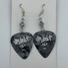 Grey Jim Dunlop Guitar Pick Earrings