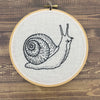 Hand Embroidered Snail Wall-hanging