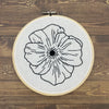 Hand Embroidered Poppy Wall-hanging