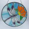 Dragonfly and Flower Panel