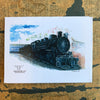 Historic B&O #10 Train Engine Notecard